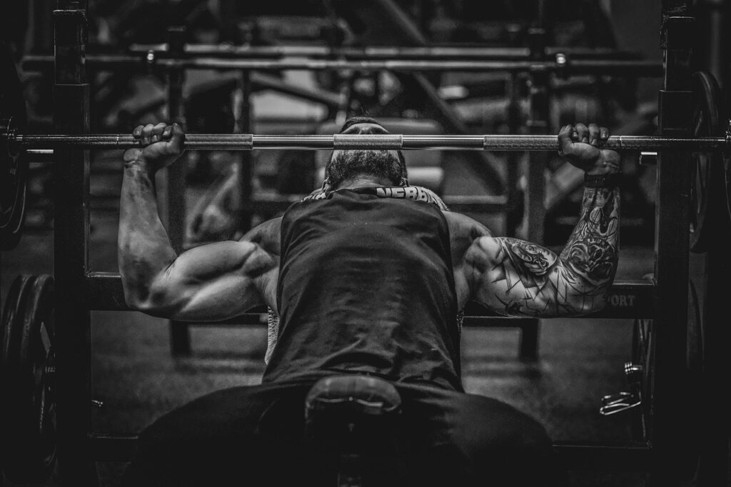 Incline push-ups on chair as home exercises for a bigger chest