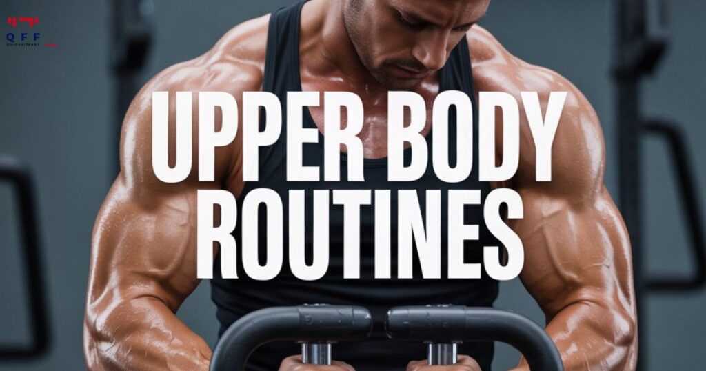 Person doing an effective Upper Body Routine at home, targeting arms, chest, and shoulders for strength and toning.