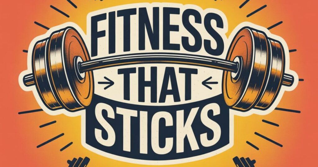 Person doing simple home workout with resistance bands, showing how Fitness That Sticks can be fun and sustainable.